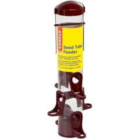 More Birds Seed Tube Songbird Feeder 15in. Tall - 1.7 lbs capacity