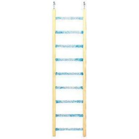 Penn Plax Trimmer Wood and Cement Ladder for Small Birds - 9 step - 1 count