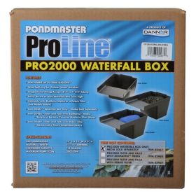 Pondmaster Pro Series Pond Biological Filter & Waterfall - Pro 2000 - (15"L x 12"W x 11.25"H)
