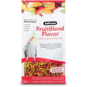 ZuPreem FruitBlend Flavor Bird Food for Medium Birds - 14 oz