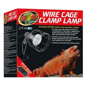 Zoo Med Wire Cage Clamp Lamp - 1 Pack - (150 Watts Max)