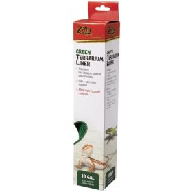Zilla Green Terrarium Liner - 10 Gallon Tanks - (9.75"L x 19.75"W)