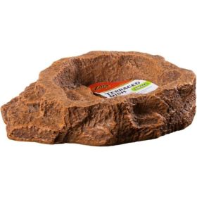 Zilla Decor Terraced Dish for Food or Water - Small (5.25"L x 5.5"W x 1.5"H)