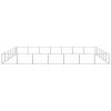 Dog Kennel Silver 452.1 ftÂ² Steel