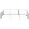 Dog Kennel Silver 96.9 ftÂ² Steel