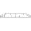 Dog Kennel Black 688.9 ftÂ² Steel