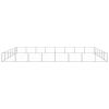 Dog Kennel Silver 516.7 ftÂ² Steel