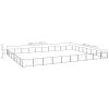 Dog Kennel Black 861.1 ftÂ² Steel