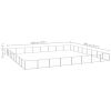 Dog Kennel Silver 688.9 ftÂ² Steel