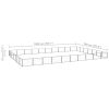Dog Kennel Black 753.5 ftÂ² Steel